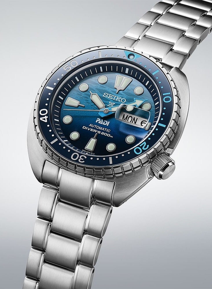 Seiko Prospex SRPK01 Men’s Watch, Special Edition “The Great Blue” Wave Dial 42.5mm Case 100M WR Automatic - Image 1